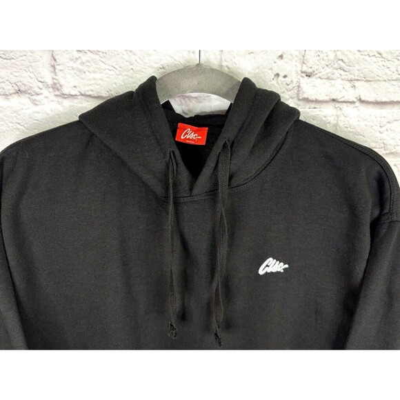 CLSC Streetwear NEW Solid Black Hoodie Front Pocket Fleece lined Sweatshirt MED - Picture 3 of 5
